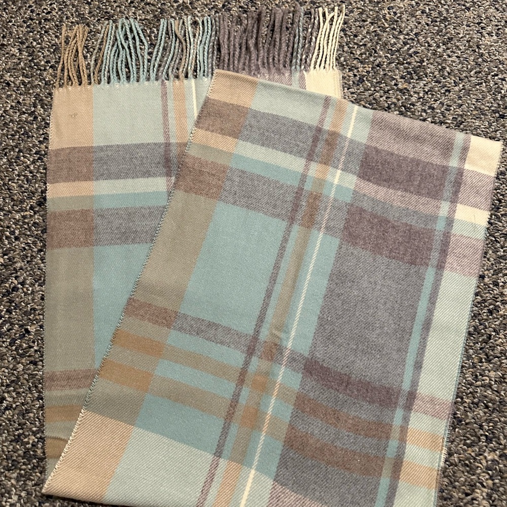 NEW: Plaid Vescoe Scarf with Fringe